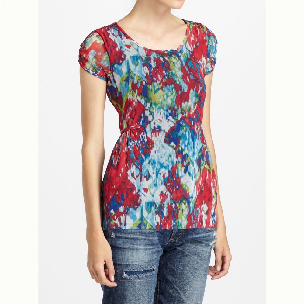 Anthropologie Sprouted Peplum Blouse
